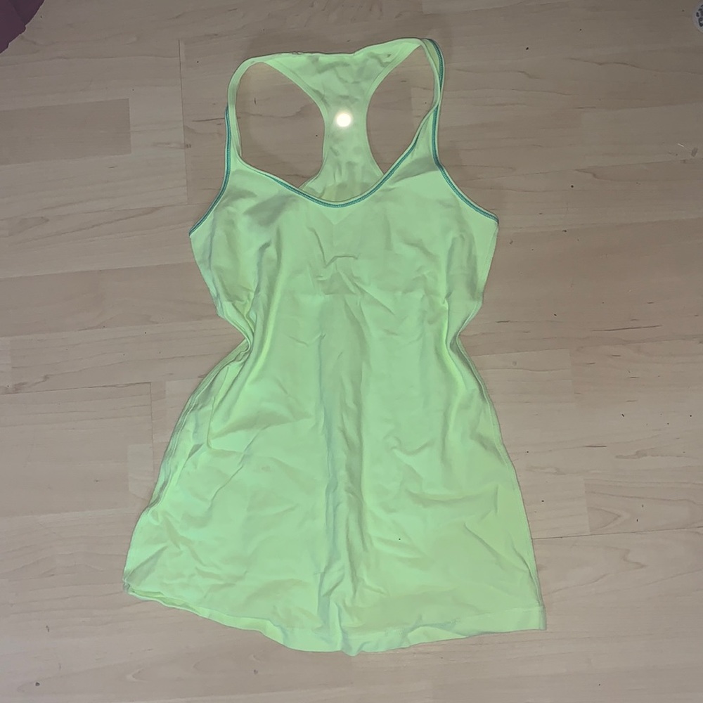 Green lululemon tank top